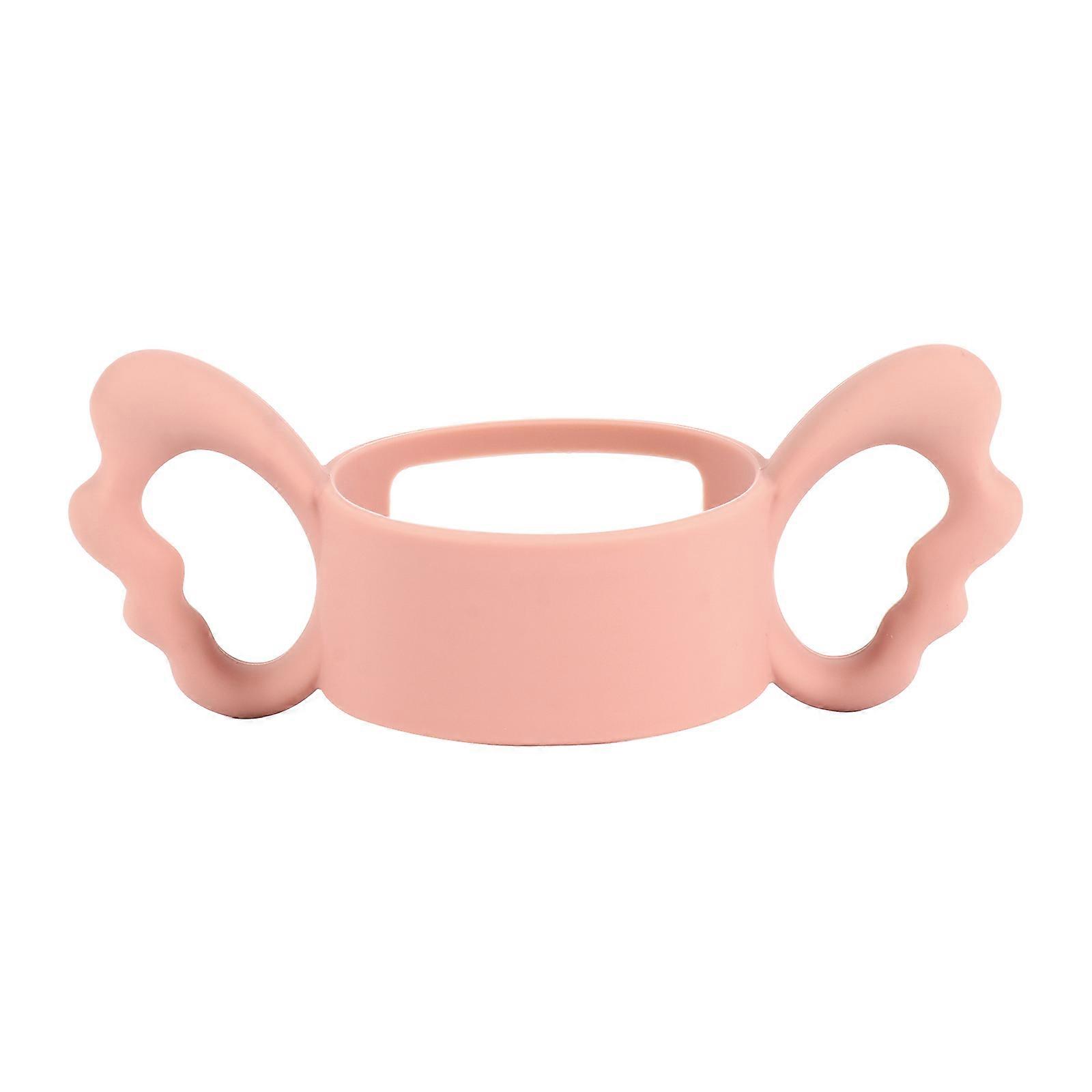 Feeder Handle Silicone Nursing Bottle Handle for Feeding Bottle 2Pcs Pink