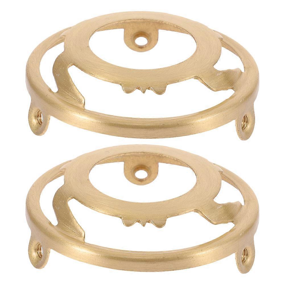 Copper Lamp Shade Holder for Stable Installation with Fixing Ring 6Pcs