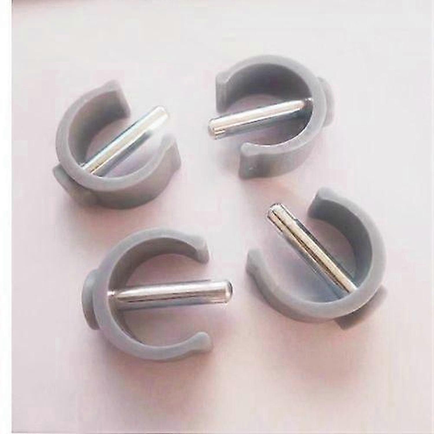 4pcs Folding Walker C Clips Walking Stick C Shape Clamp Buckles Replacement Walking Cane Crutches Buckle Clips for Walker Crutch Attachment