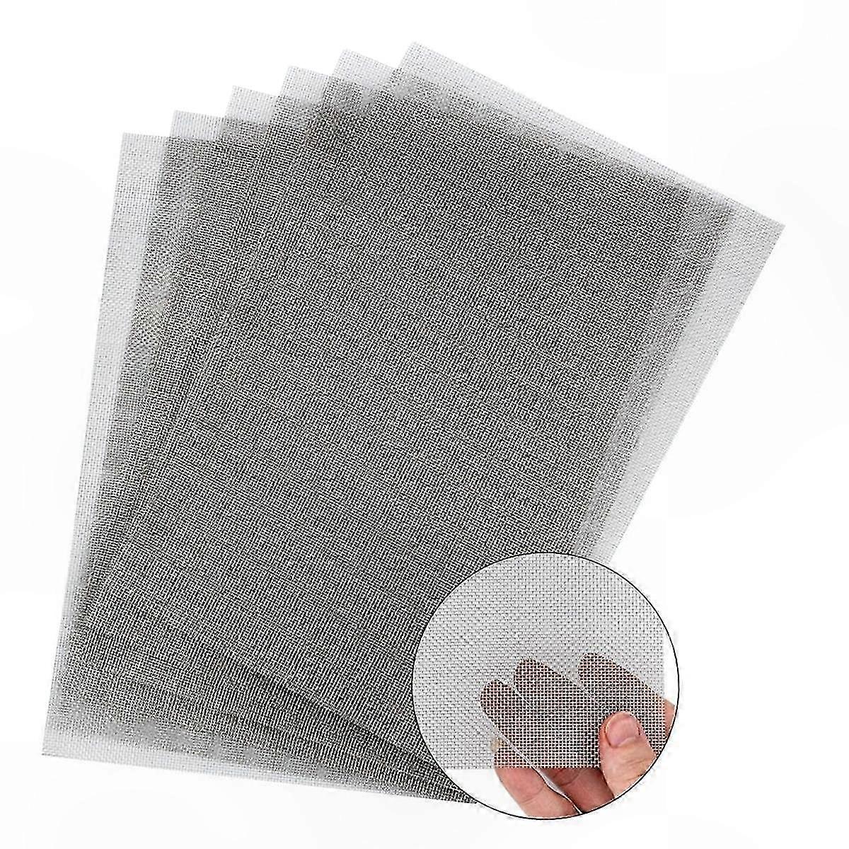 6-Pack 20 Mesh Stainless Steel Wire Screen for DIY, Ventilation, Garden, Window, and Filter Projects