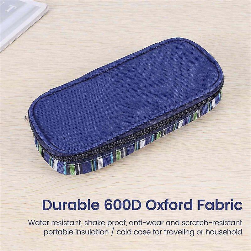 Ινσουλίνη Cooler Διαβητικός Διοργανωτής Medicals Cooler Bag (Navy Blue)