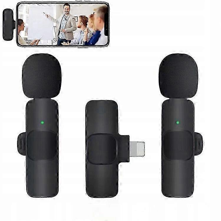 2x Wireless Lavalier Microphone For Iphone Ios