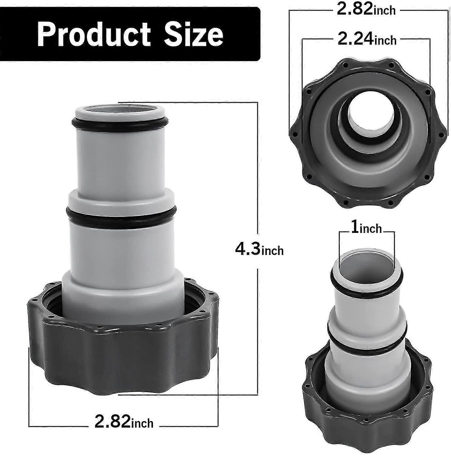 Replacement Hose Adapter W/collar Replace For Intex Fit For Threaded Connection Pumps (4pcs)