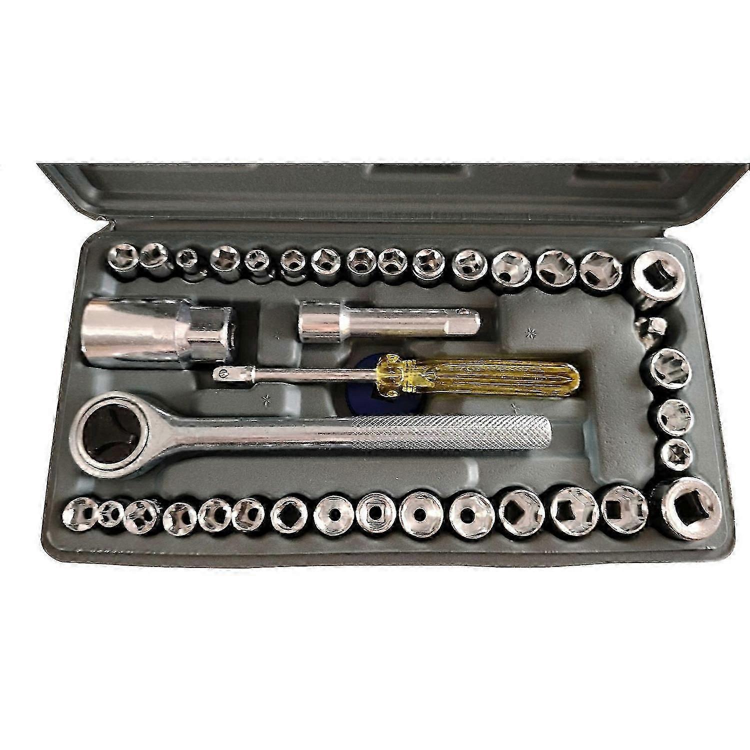 40Pcs Socket Wrench Set Motorcycle Automobile Repair Kit Multifunctional Combination
