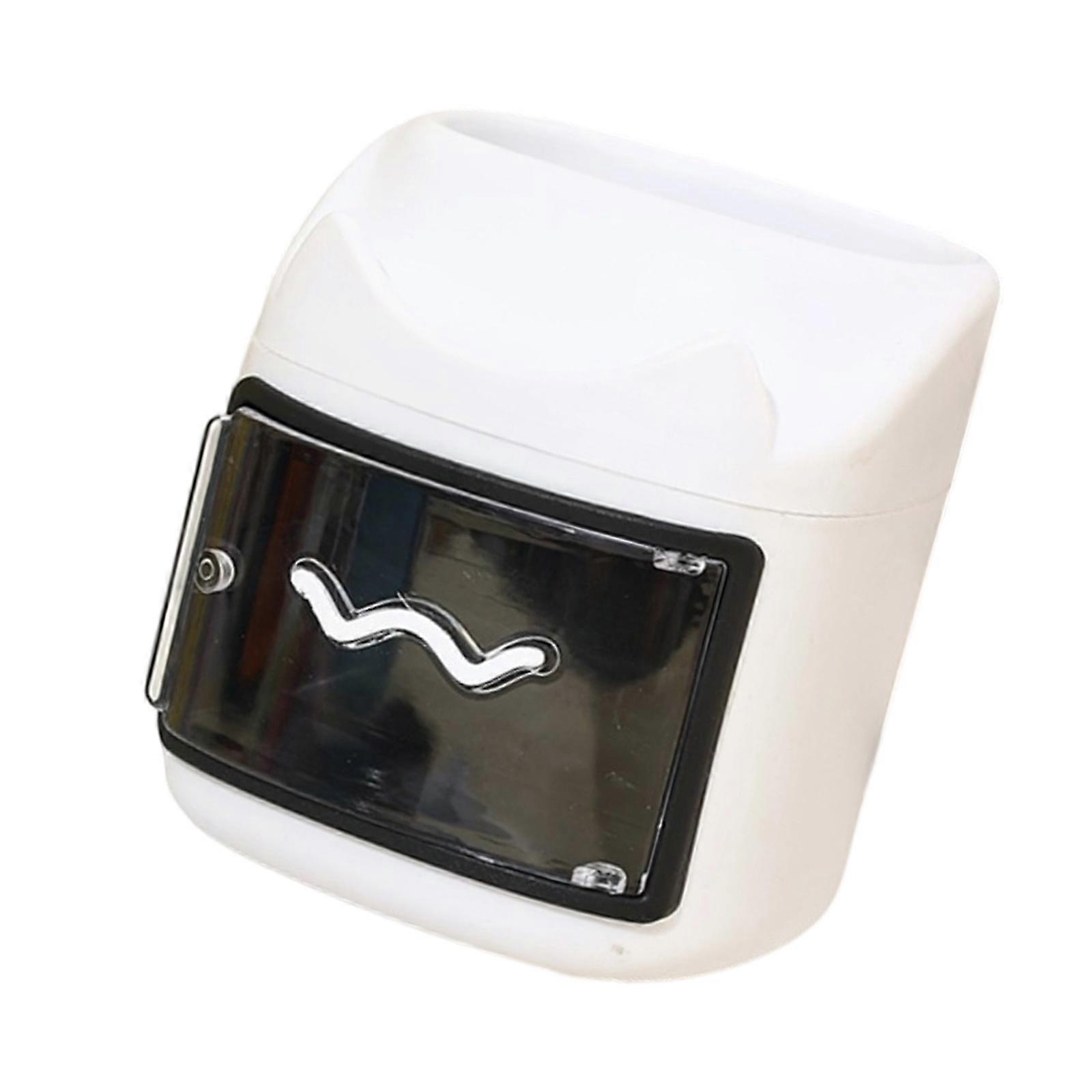 Multifunctional Desk Organiser Space Saving Plastic Pen Cup Storage Container with Phone Stand For Pens And Small Item  White