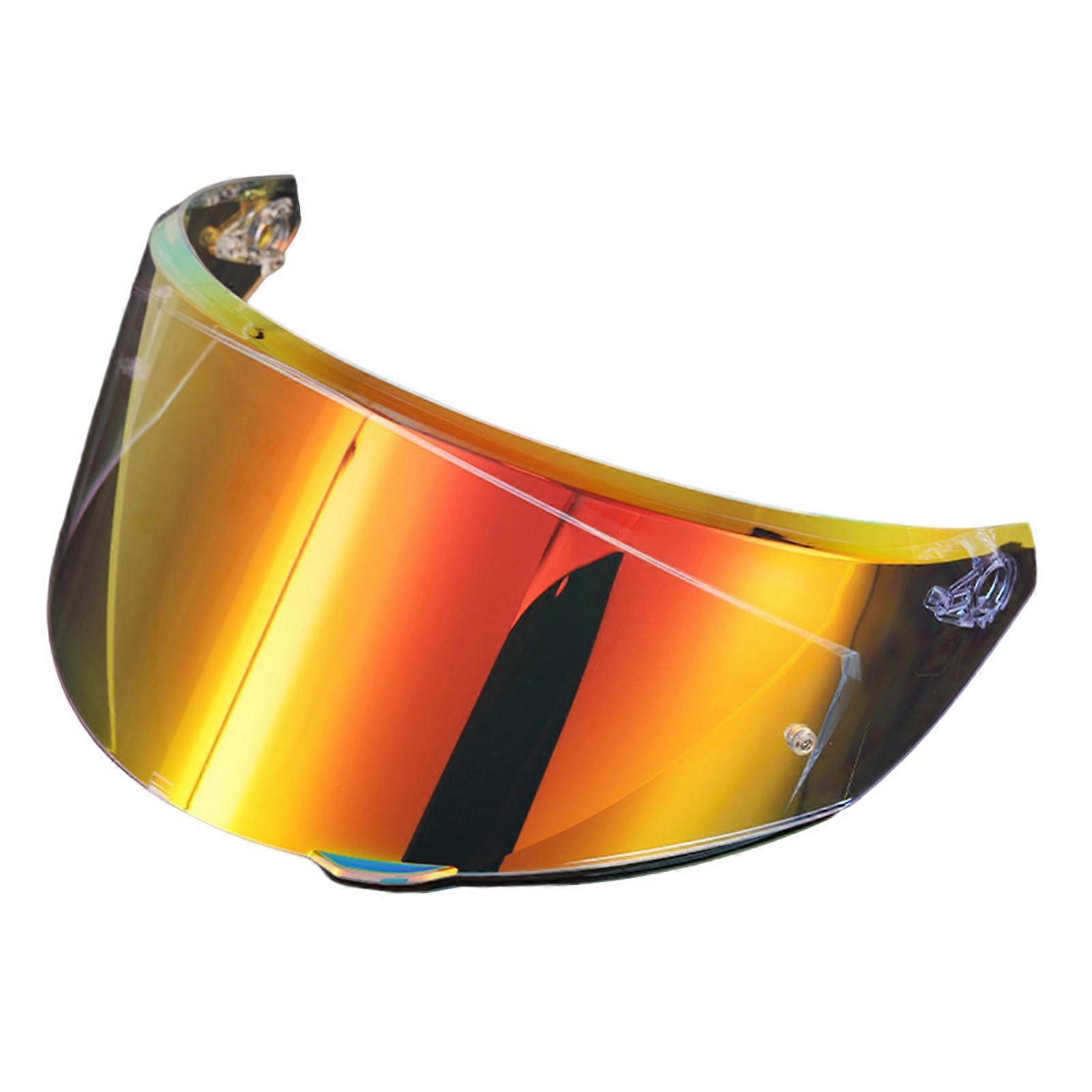 Anti Scratch Motorcycle Helmets Face Shield Electroplated Finish Motorcycle Helmets Replacement Visors for K3 E2206 Use  Transparent REVO red