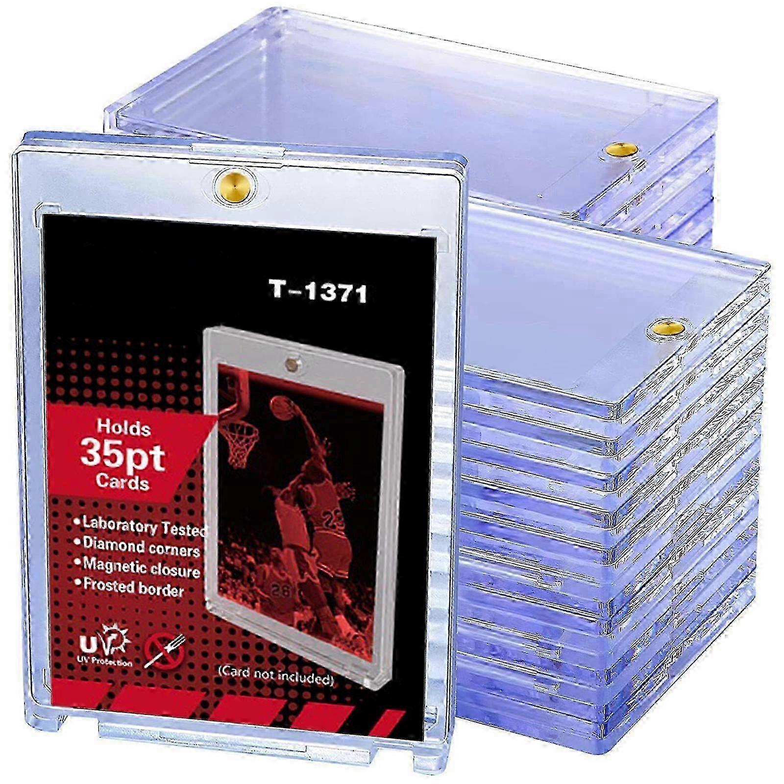 One-Touch Magnetic Card Holders 35pt, UV Protected, 30-Pack