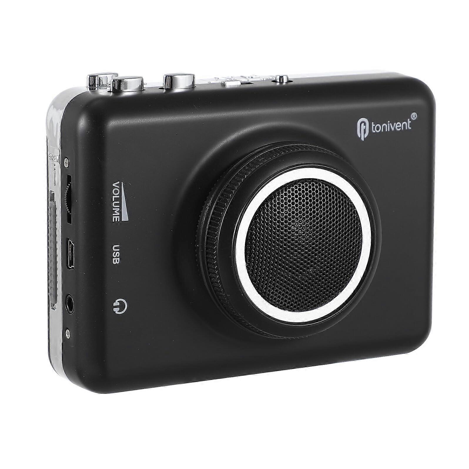 Portable USB Cassette Tape Player With BuiltIn Speaker, Tape Transfer Converter, Laptop Compatible, Compact Retro Music Player