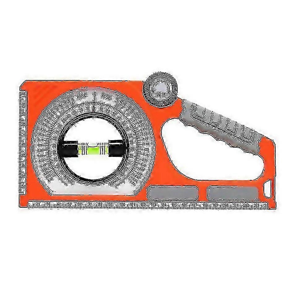 For Multifunctional Bubble Inclinometer Protractor Angle Slope Measuring Meter Clear Scale High Stre