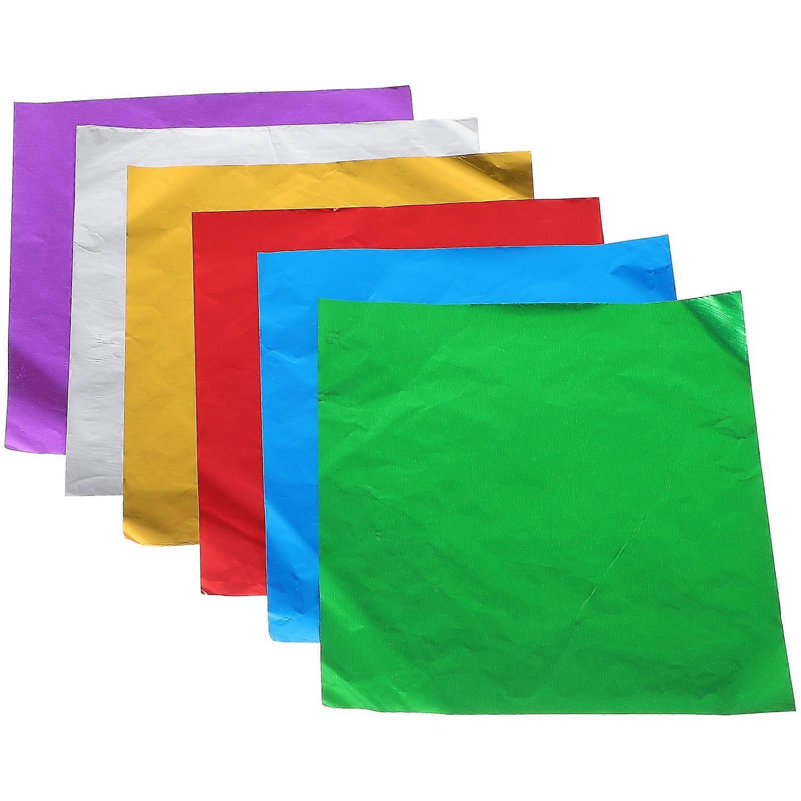 600Pcs Chocolate Aluminum Foil Wrappers Candy Wrapping Papers Packaging Papers