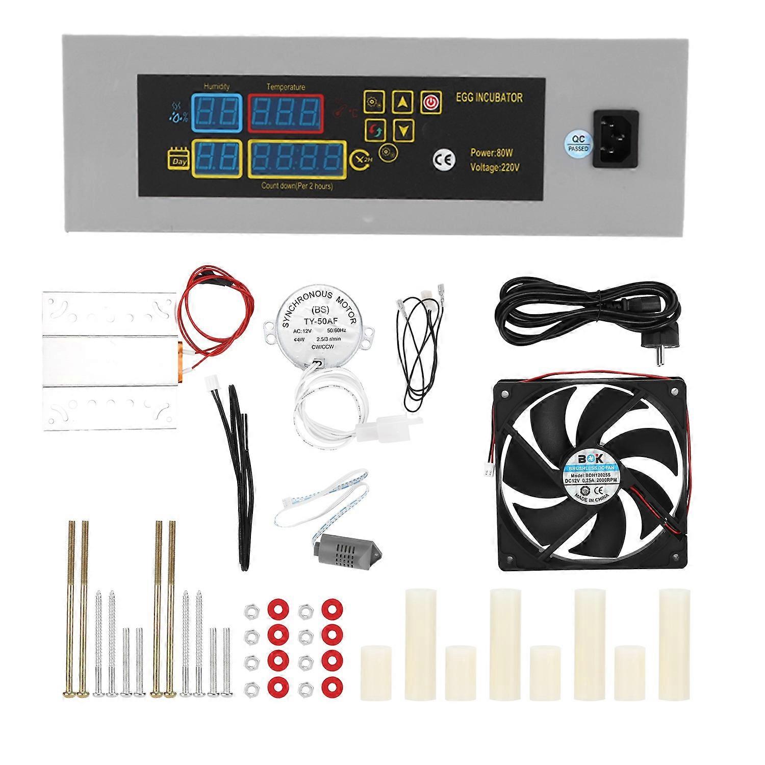 Egg Incubator Automatic Hatcher DIY Poultry Hatching Machine for Chicken Duck Eggs220V EU Plug