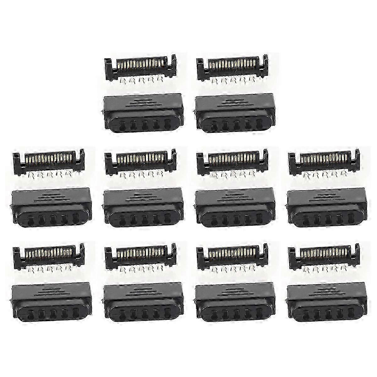 L29 Sata Plug 5 Holes SATA Male Socket Serial Port Power Connector Shell Plug