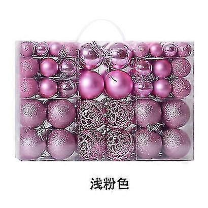 100pcsクリスマスボールオーナメントクリスマスツリーハンギングホーム装飾砕き防ぎボーブル