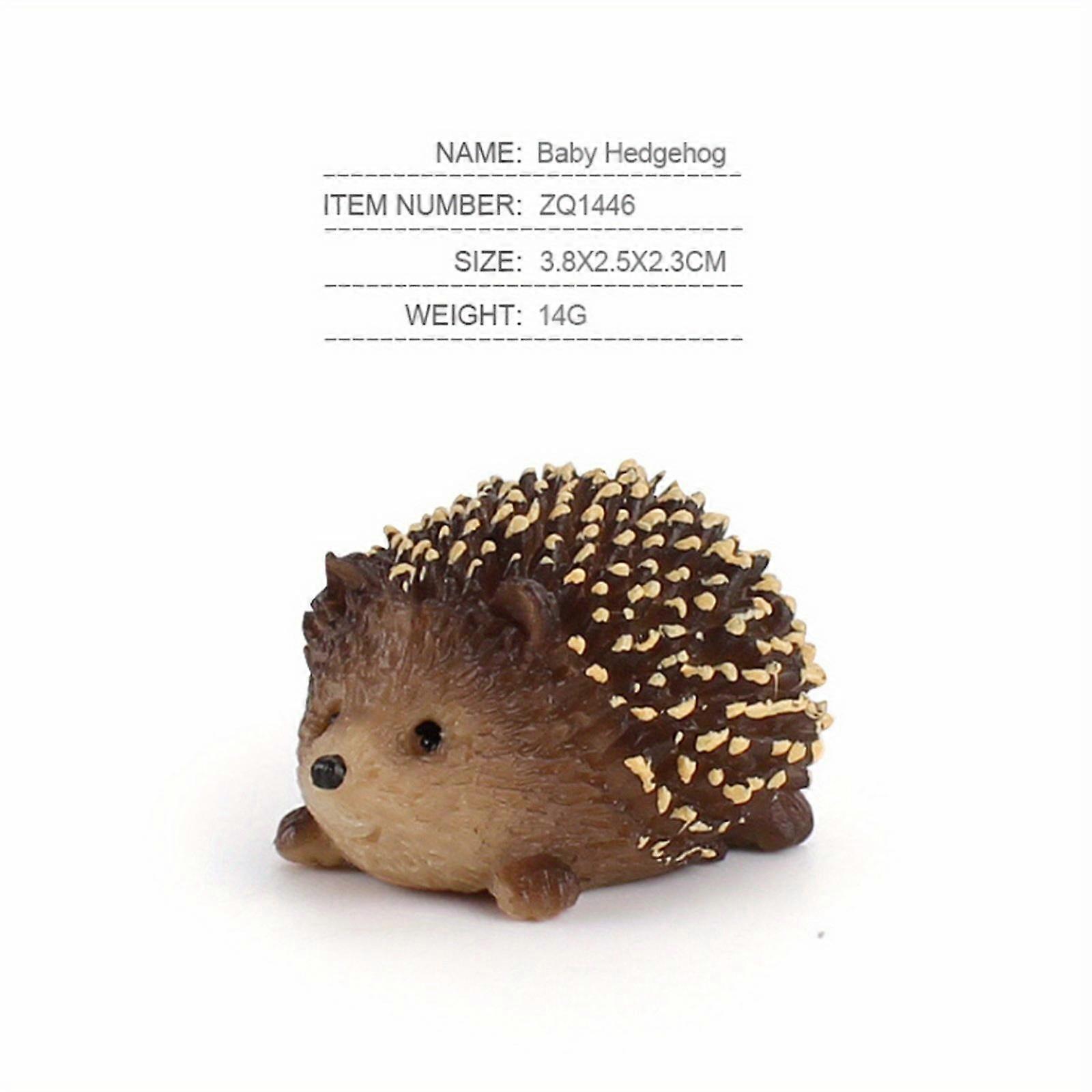 1pc PVC Solid Simulation Hedgehog Wild Animal Model Small Hedgehog Ornaments Home Decor