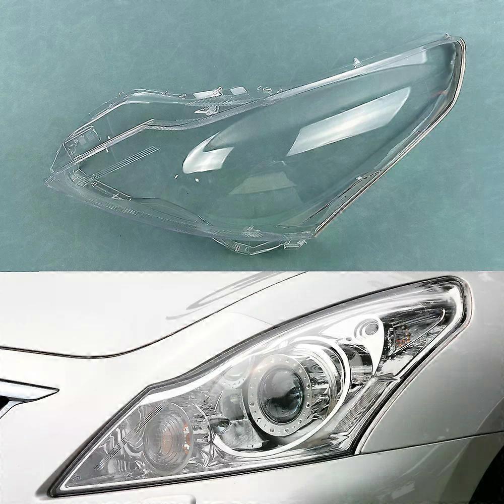 For Geely Vision 2006-2014 Headlight Shade Transparent Lampshade Lens Headlamp Cover Lamp Shell Plexiglass Black Edge