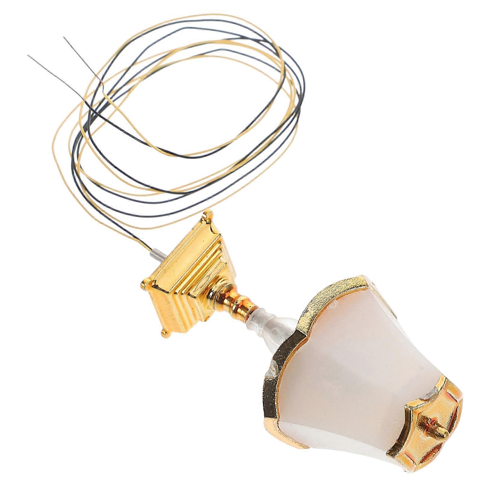 Miniature Dollhouse Table Lamp Rustic Style for Decoration