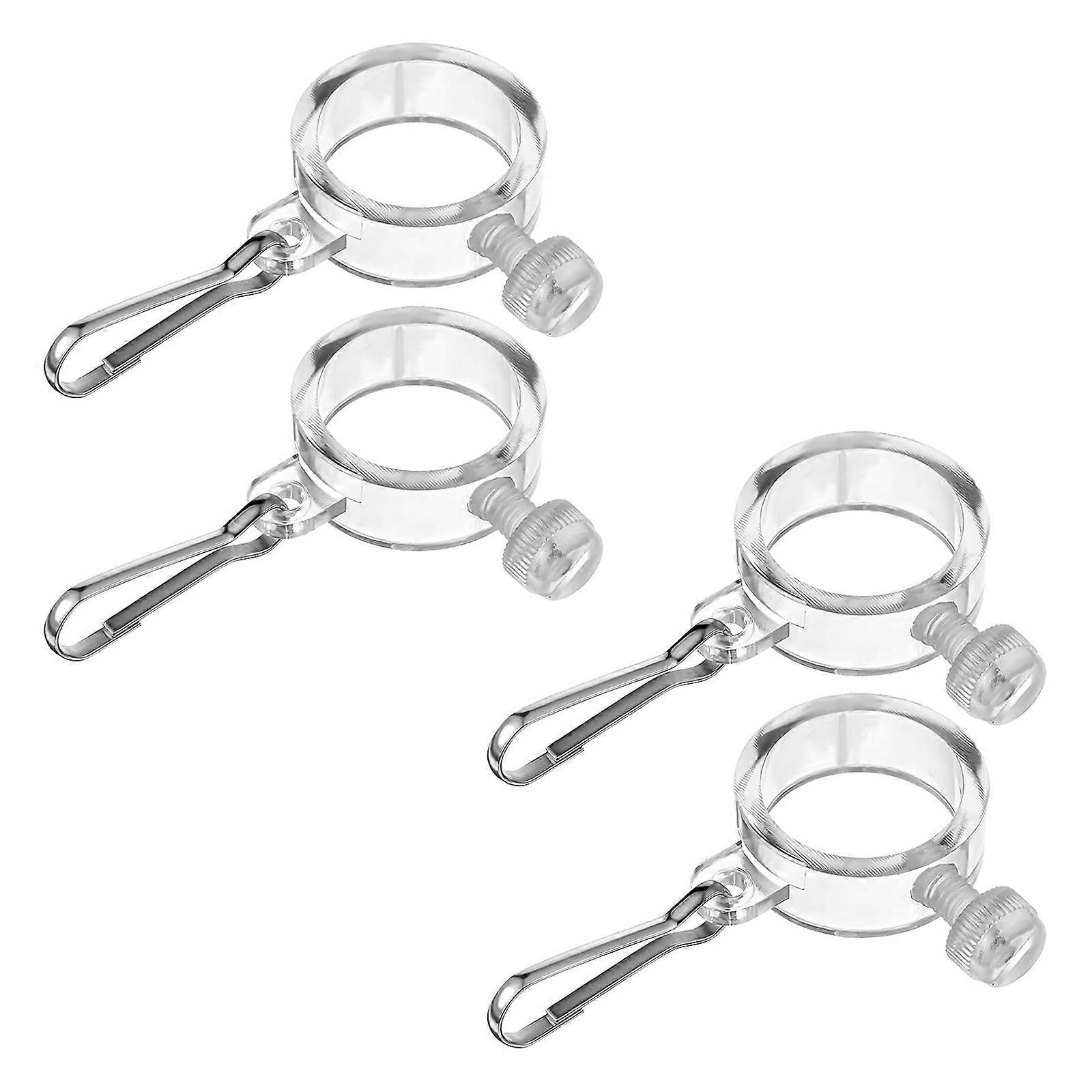 Upgraded Flag Rod Clip With Anti Wind Tangles Technology Regulable Screw System ForFlagpoles Multicolor