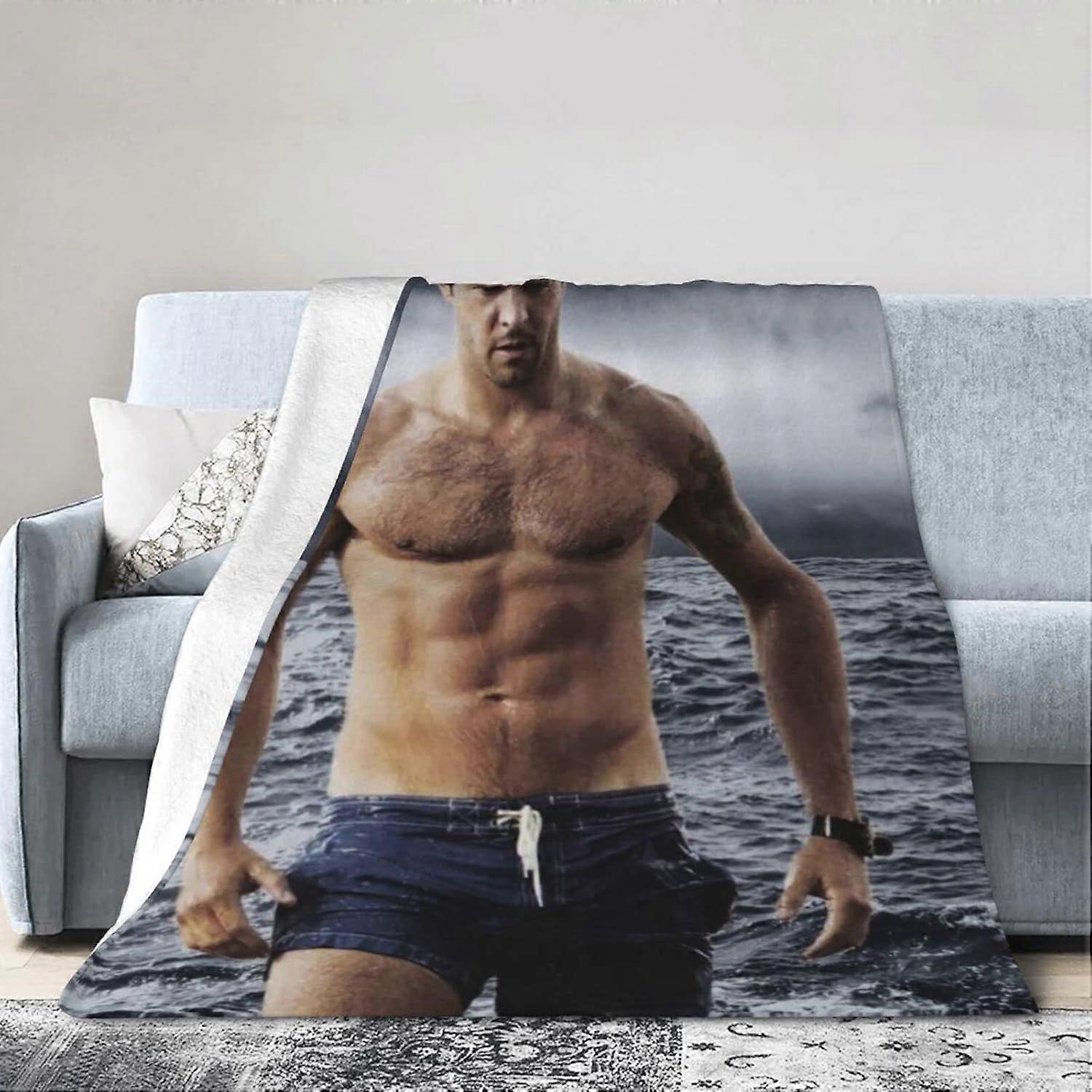 Alex Actor O'Loughlin Fleece Throw Blanket Lightweight Plush Fluffy Warm Soft Cozy Blankets Air Conditioner Blanket Perf-cvbnm13