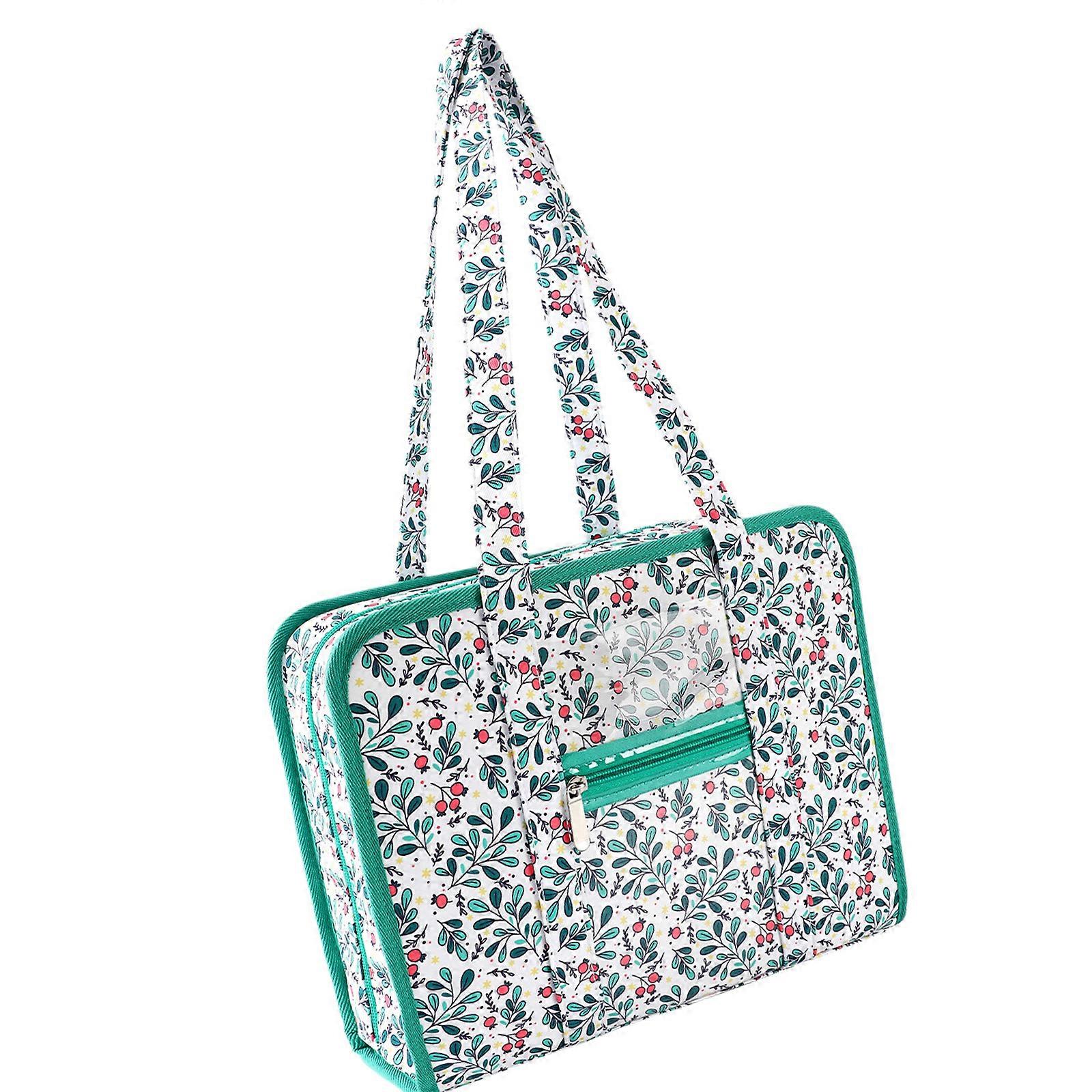 Portable Multiple Layer Sewing Thread Storage Pouches with Zippered Compartments for Embroidery Tool Multicolor