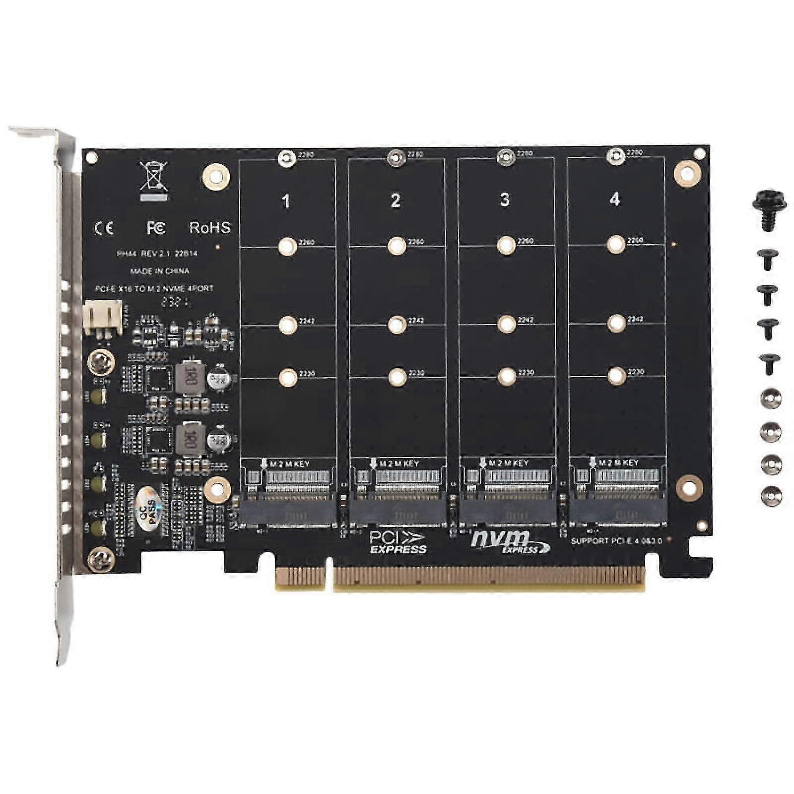 PH44 NVME 4-Disk Array Card PCIE Signal Split Array Card 25-26
