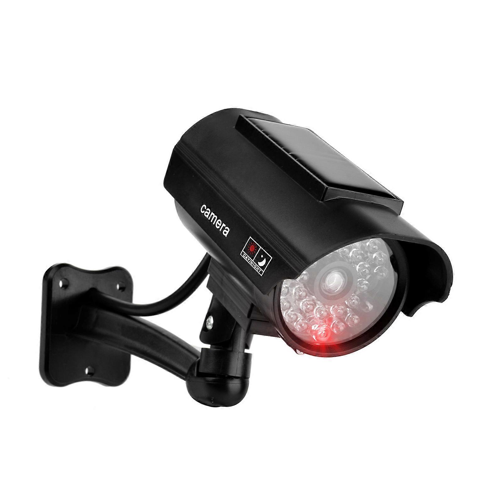 Never Functional Observation Camera Simulated CCTV System With Blinking Lights For Garage Storehouse Wall Mount Multicolor