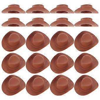 40 stk Mini Cowboy Cowgirl Hat Miniature Doll Hat Doll Dress Up Tilbehør