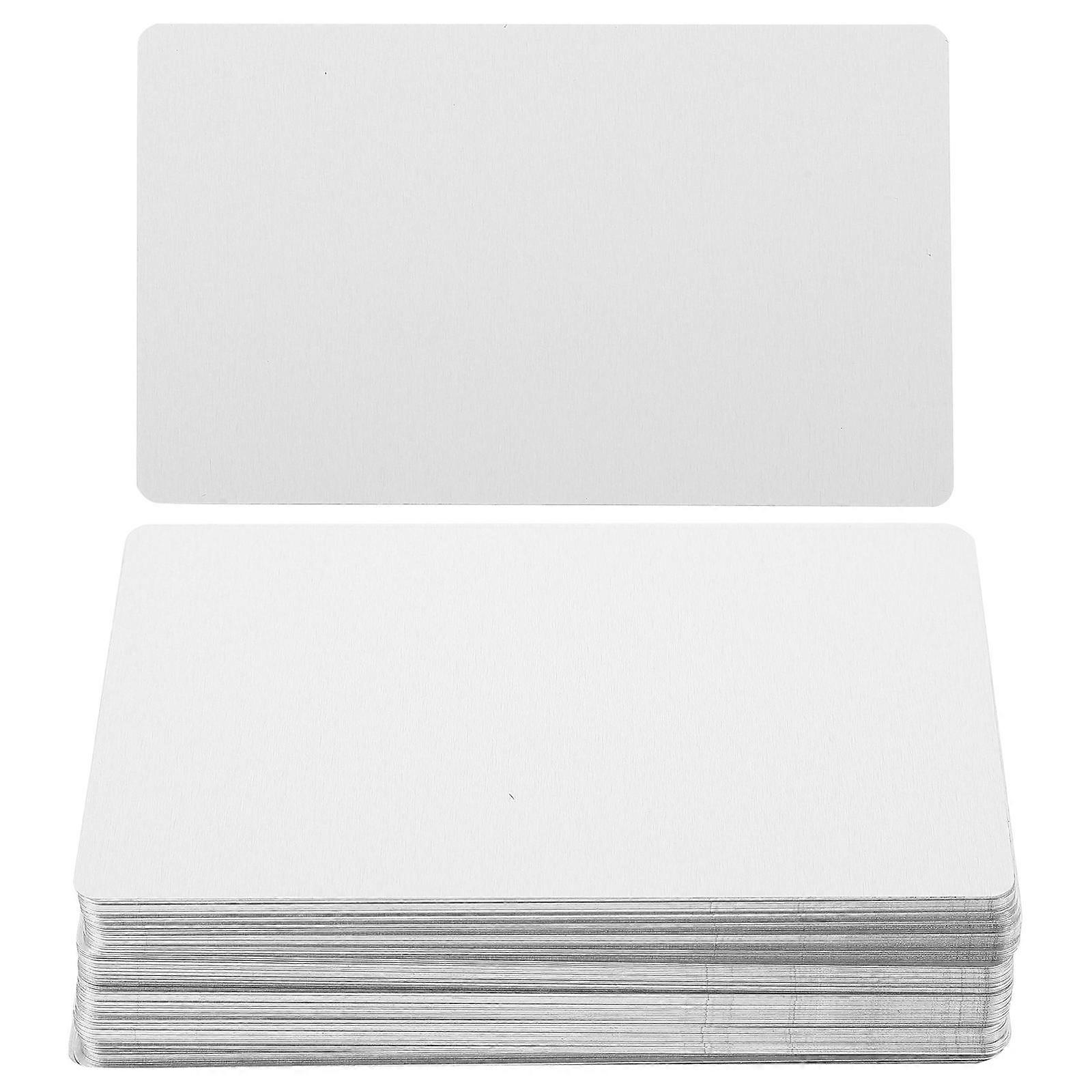 100张空白金属卡升华金属商务卡厚商务卡名片