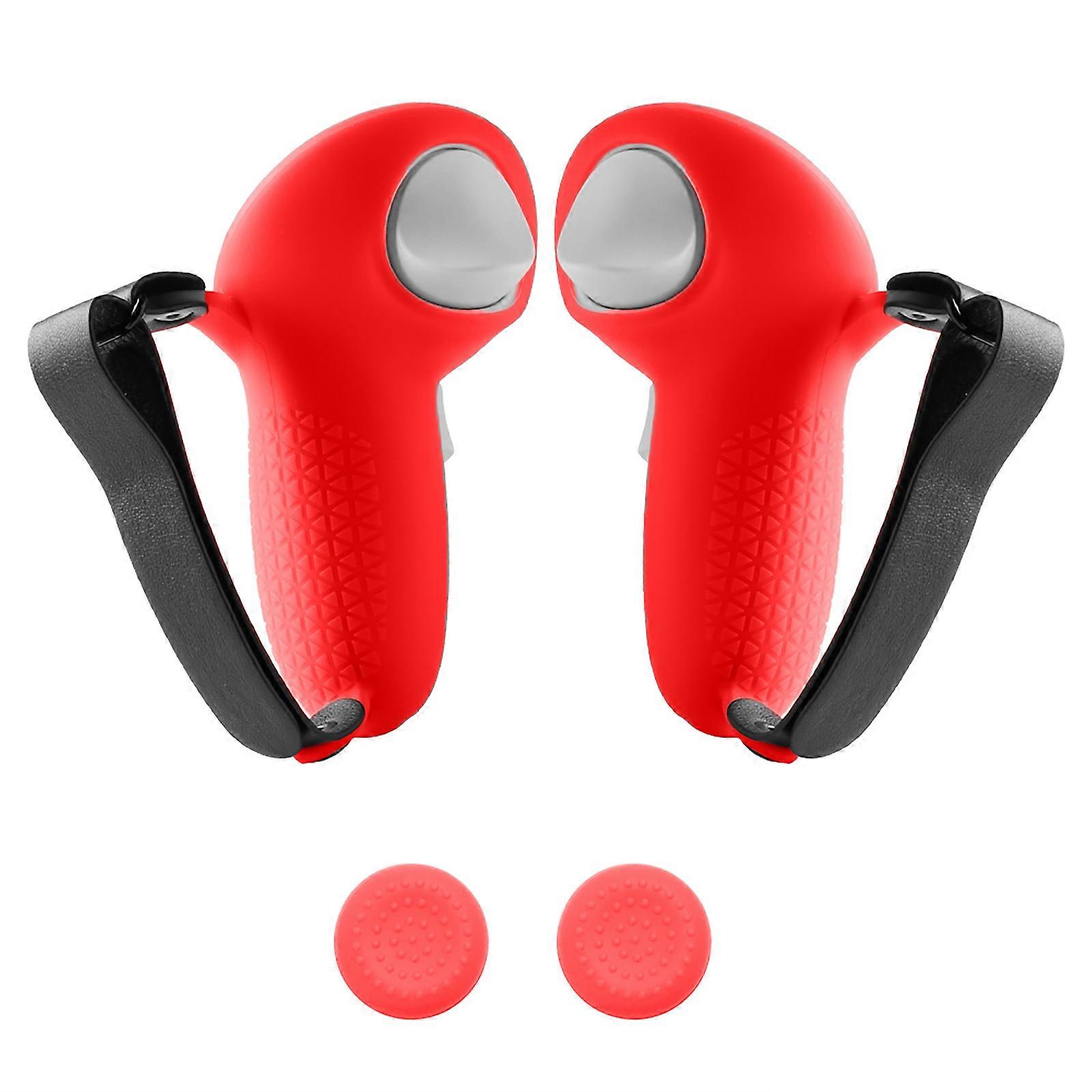 Silicone Handle Sleeve Protective Case Anti Drop & Anti Loss VR Gaming Accessories Set for Q 3 with Joystick Cover  R3D