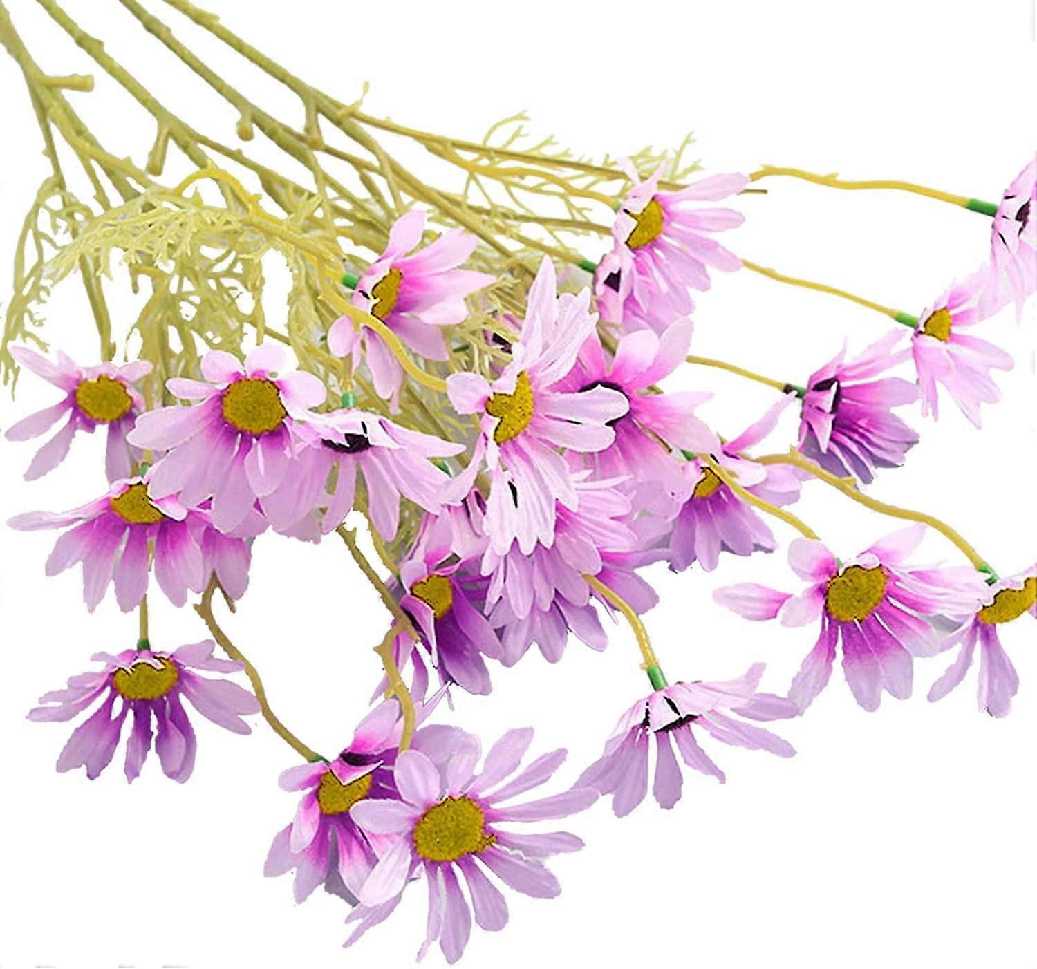 RnemiTe-amo Deals！Artificial Flower 5PC Simulation Small Daisy 5 Branch Cosmos Decoration Props Simulation Flower