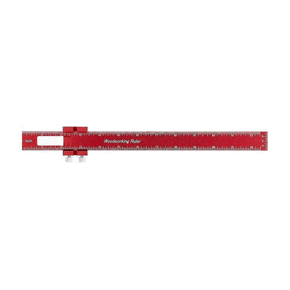 Woodworking Tools Ruler Ruler Layout Tool Aluminum Precision Ruler with T-Track Metal Slide Stops 12inch