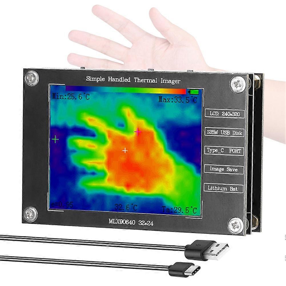 Portable Thermal 2.8inch Imager Small Thermal Imaging Camera Support Maximum Minimum Center Temperature Measurement