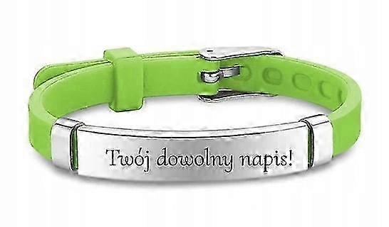 Bracelet For A Child With An Engraving With A Telephone Number For The Beach And Swimming Pool