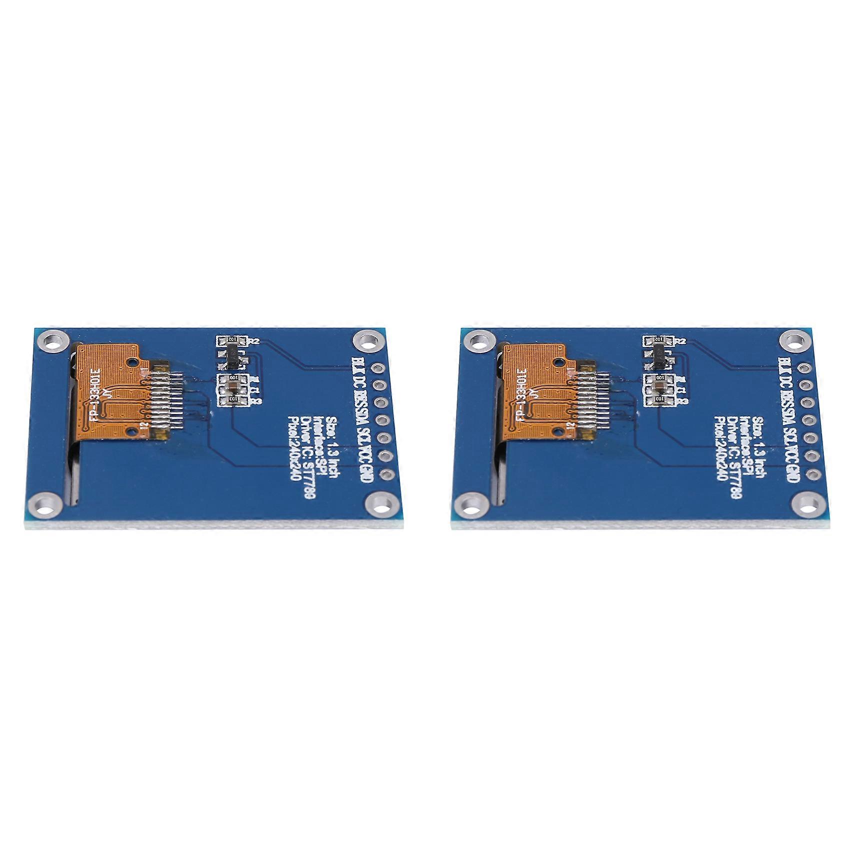 2X 1.3 Inch Ips Hd Tft St7789 Drive Ic 240 x 240 Spi Communication 3.3V Voltage Spi Interface Full C