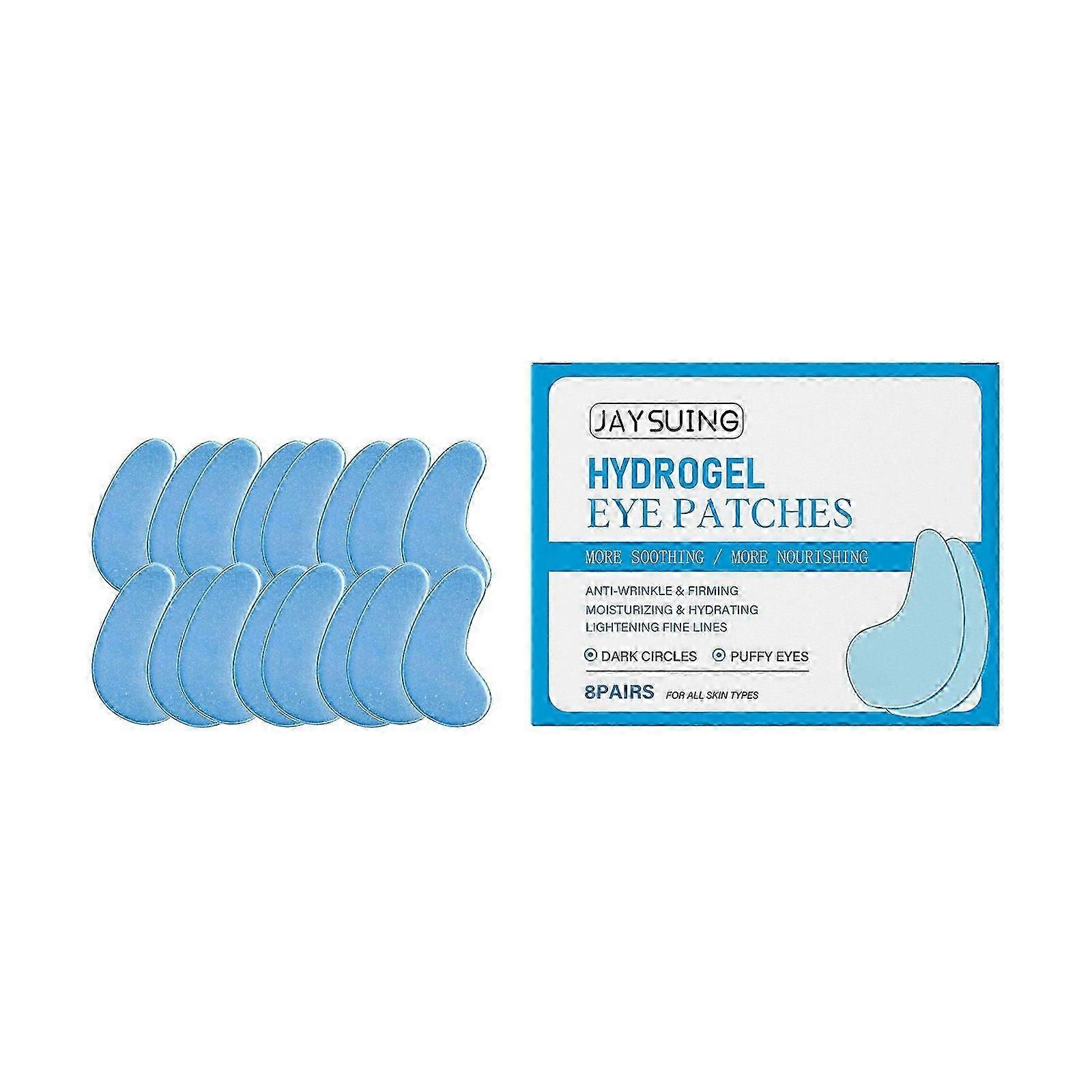 8 Pairs Hydrogel Eye Patches Removing Dark Circles and Bags, Wrinkles, Moisturizing and Anti-Aging Eye Mask for Smoothing & Nourishing Under Eyes