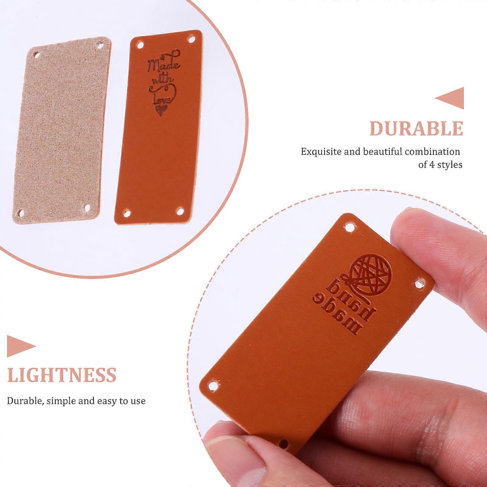 Tag Clothe Label Synthetic Diy Rectangular Simple Style For Artisans Crafters 80Pcs