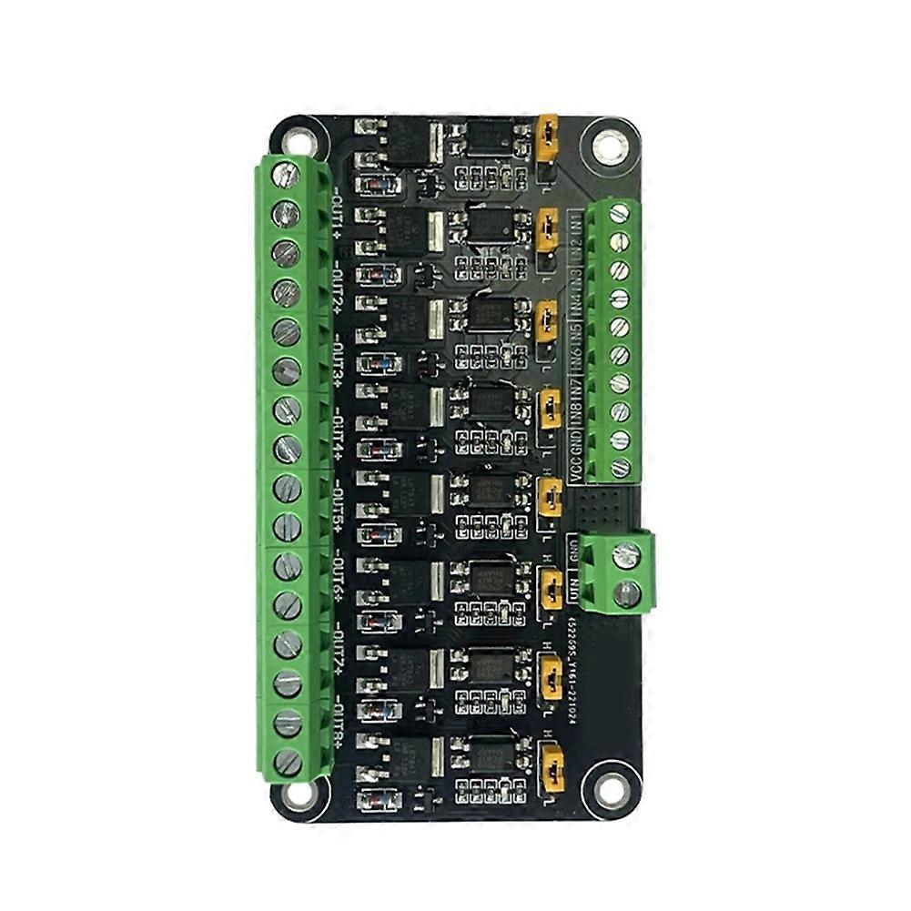 8 Channel MOSFET Microcontroller PLC Amplification Field-Effect Drive Tube Optocoupler Isolation PWM Control Switch A