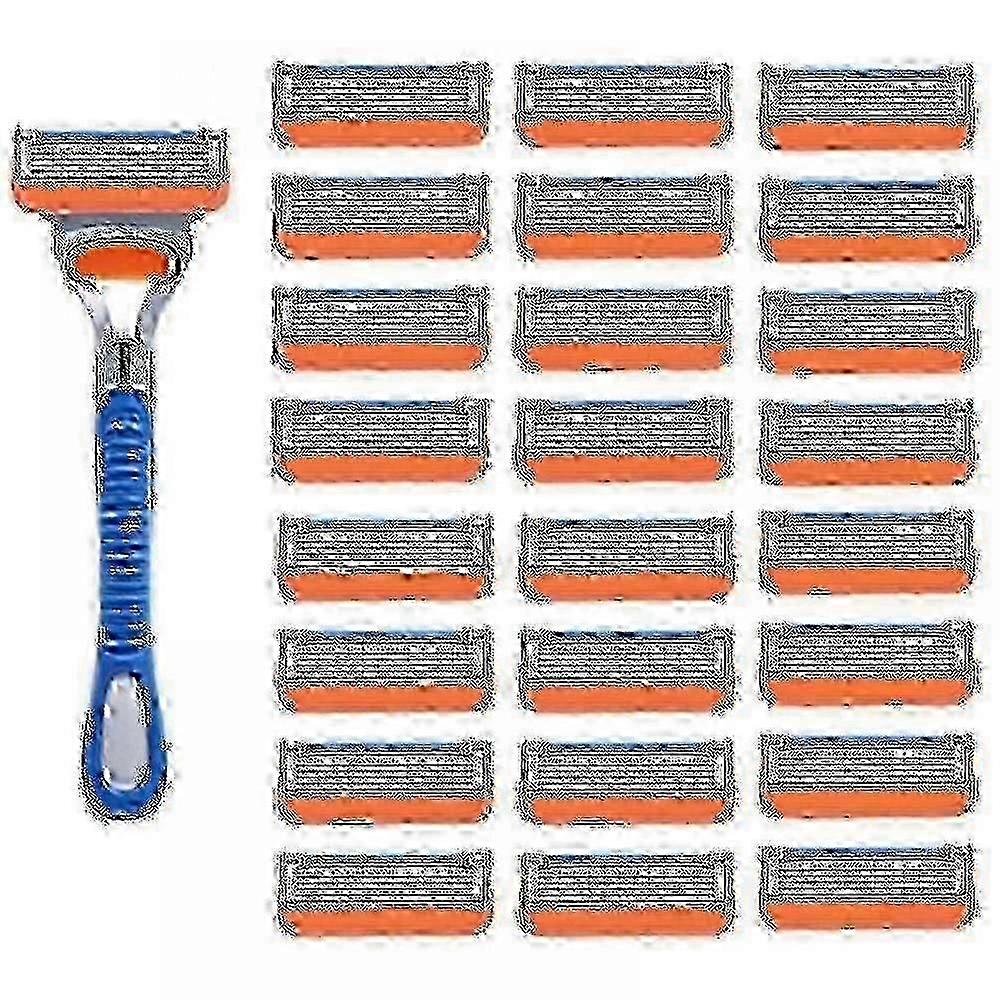 2025 24 stk for Gillette Fusion 5 manuelle barberblader erstatningspåfyll 2025