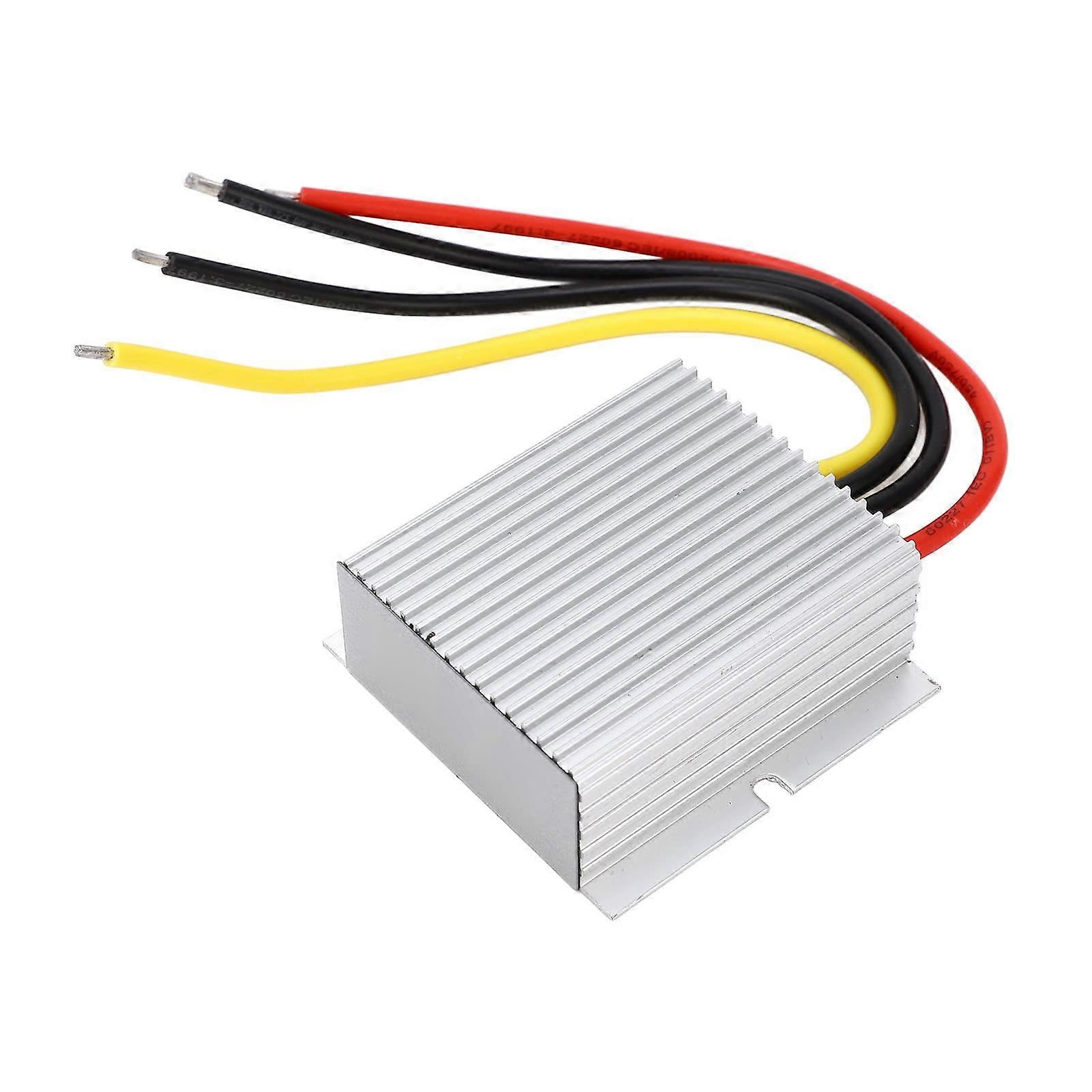 Voltage Regulator Power Converter with Overvoltage and Short Circuit Protection for Vehicles and Security Systems