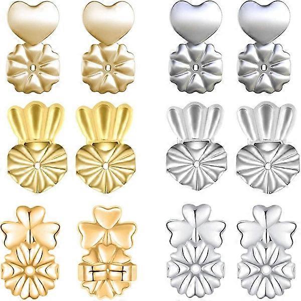 6 Pairs Earring Lifters Earring Secure Backs Adjustable