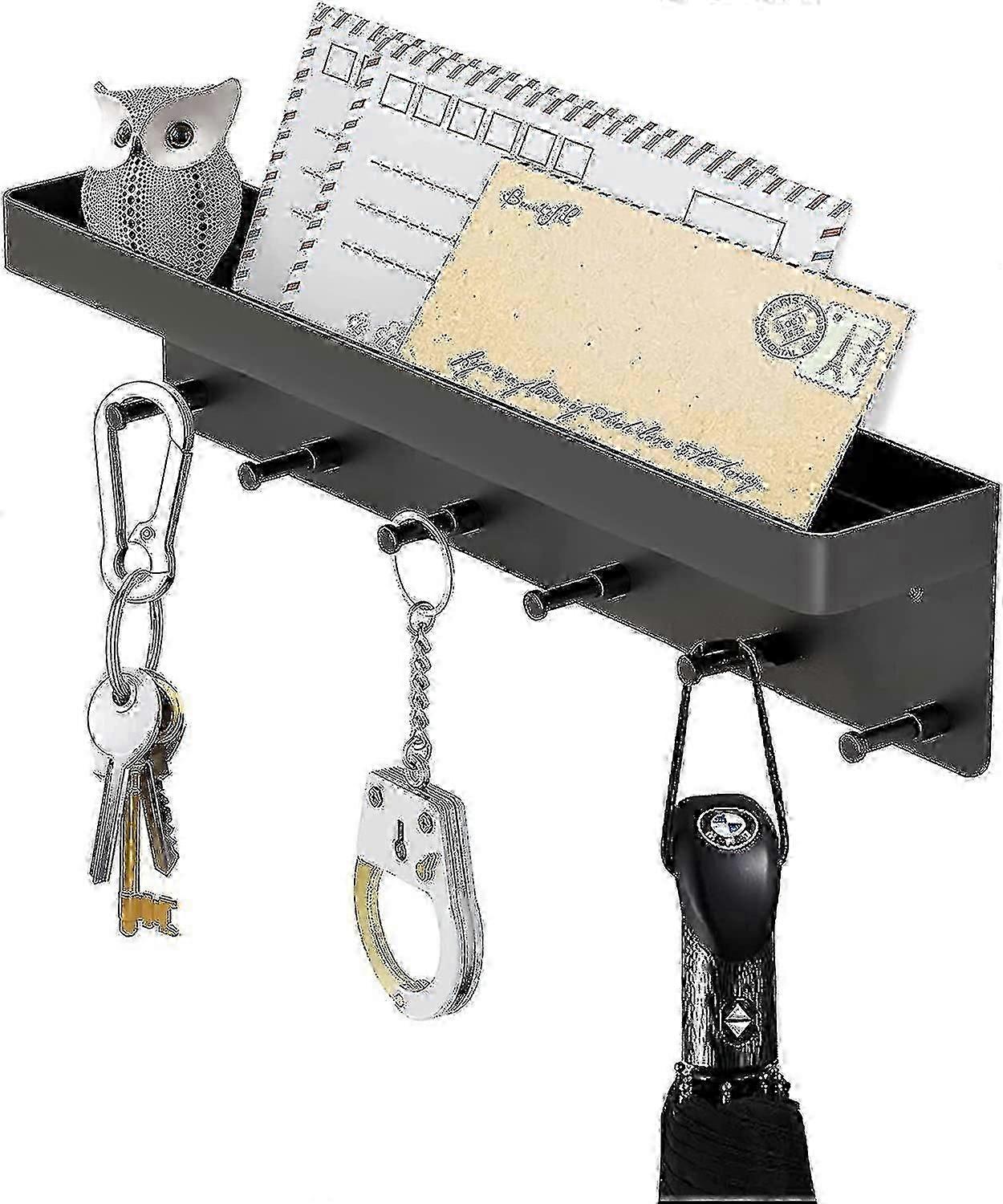 Key Holder Key Holder With Shelf Key Organizer Key Hook Wall Organizer With 6