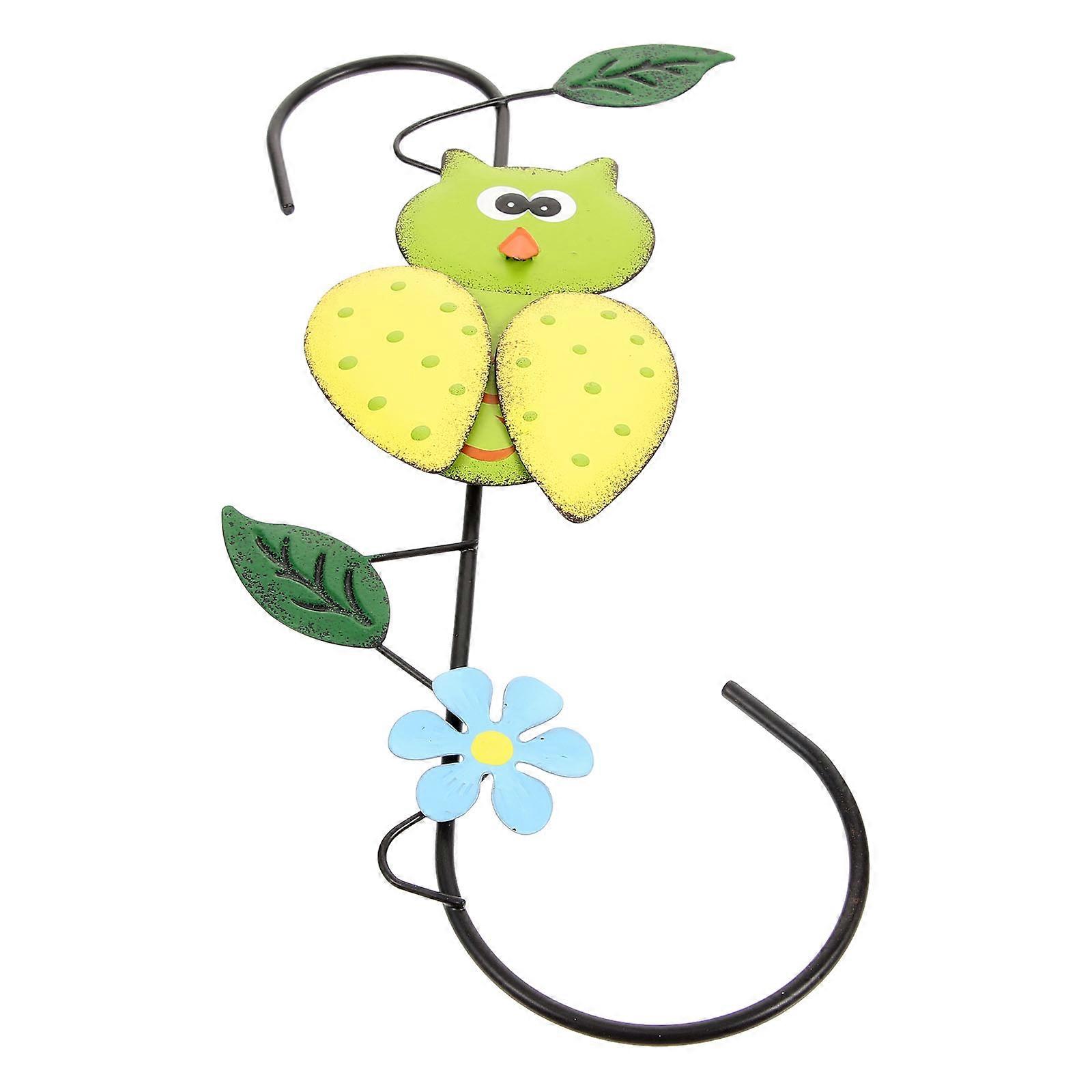 Iron Wall Hanging Hook Owl Shape for Hanging 5Pcs Decorative Organizer