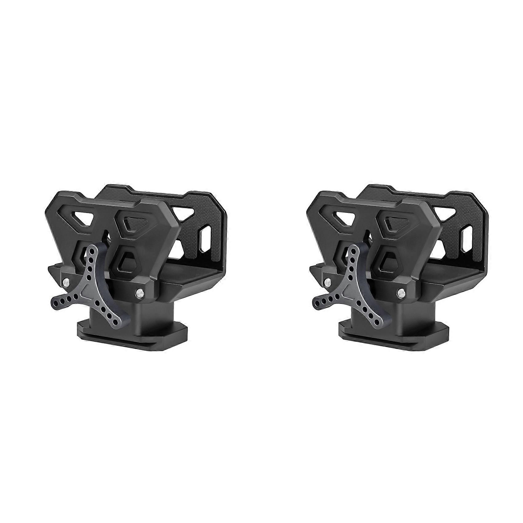 2X Professional Saddle Clamp Adapter Tripod Bracket Vise Clamp Outdoor Bracket Adapts to 3/8 Inch Thread