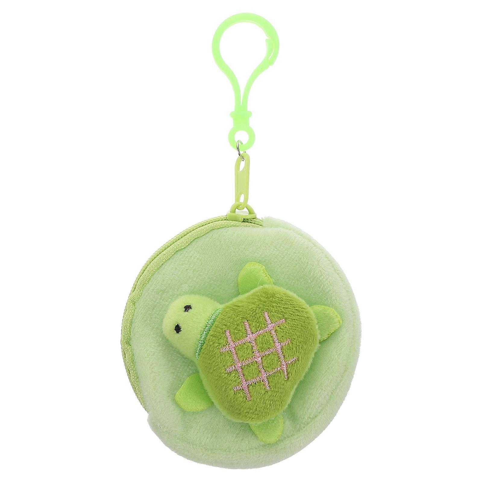 Cute Small Coin Purse Plush Turtle for Storage 1 Piece Soft Material