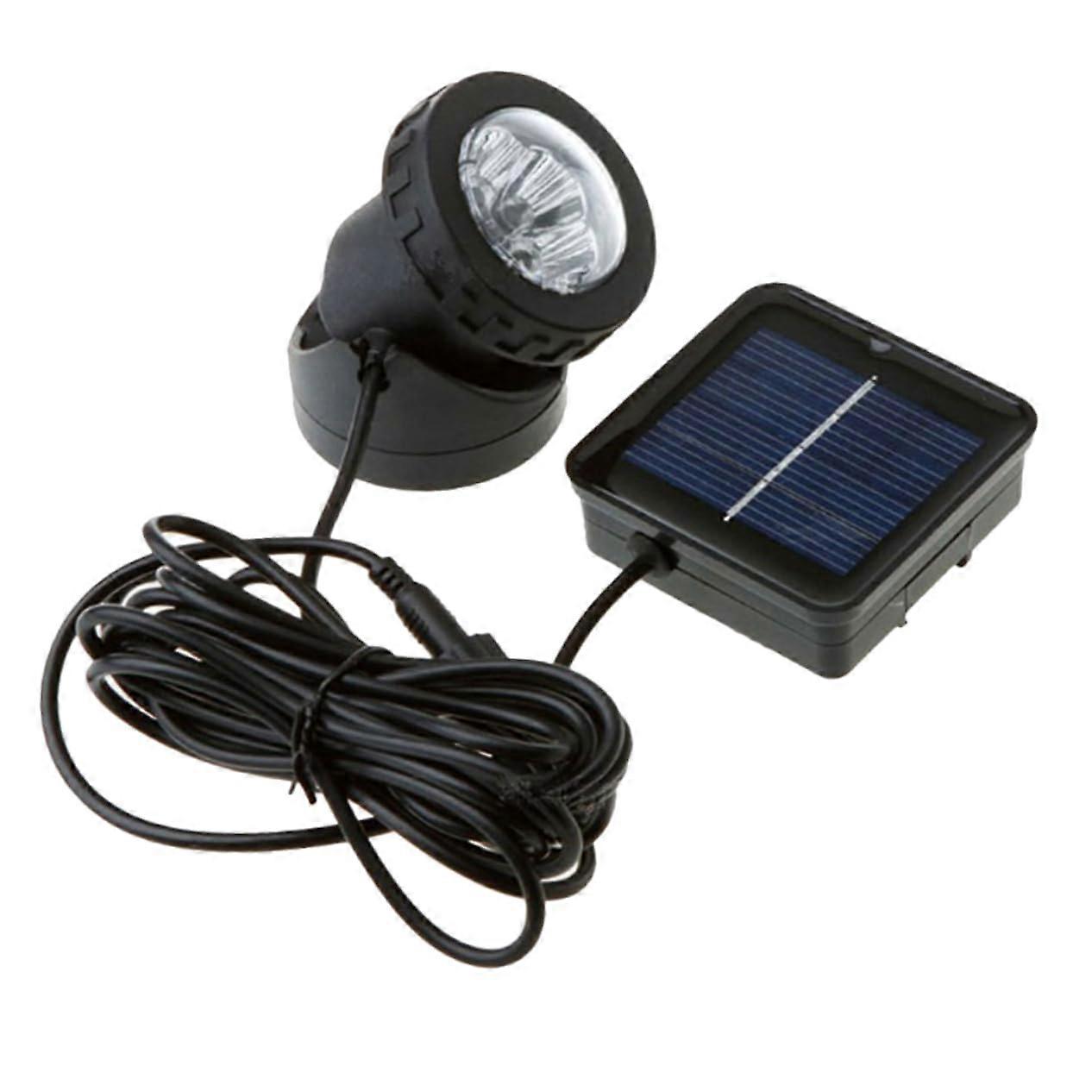 Solar Underwater Light with Automatic Light Sensor, Waterproof LED Pond Decor, Long Cable, Assorted Color