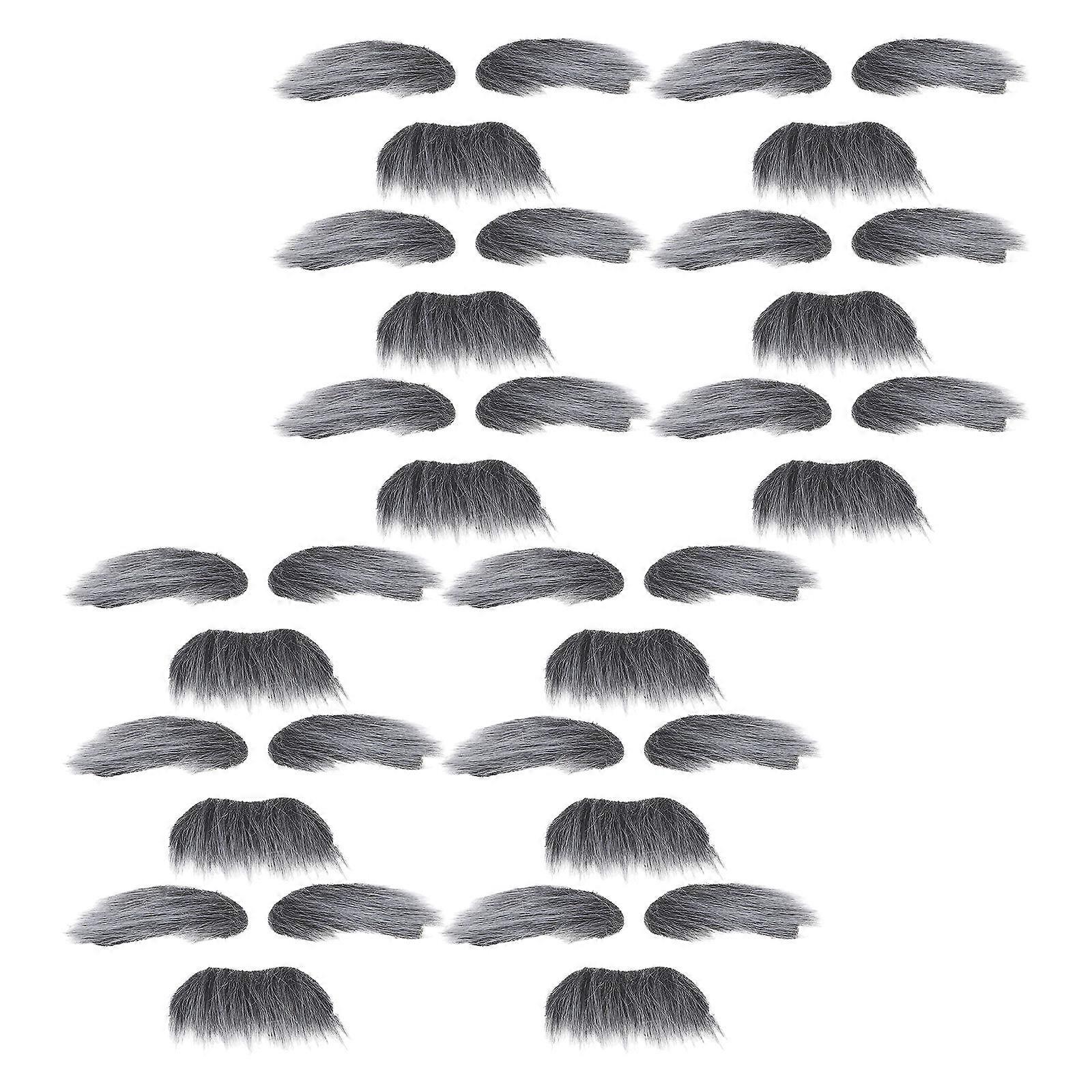 Realistic Beard Fake Eyebrow Set with Self Adhesive for 12Sets