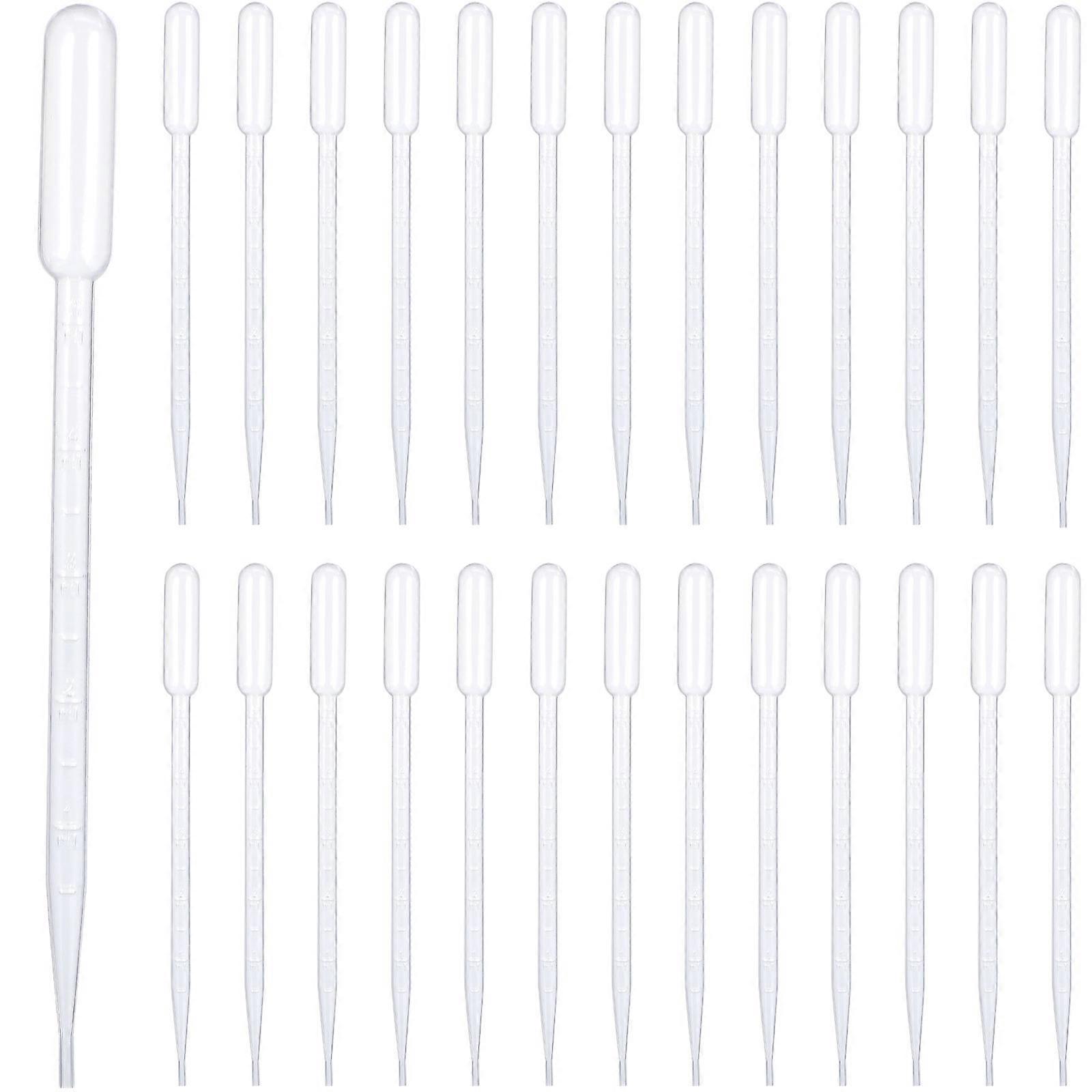 Calibrated Pipettes Plastic Droppers for Lab Use 100Pcs Set