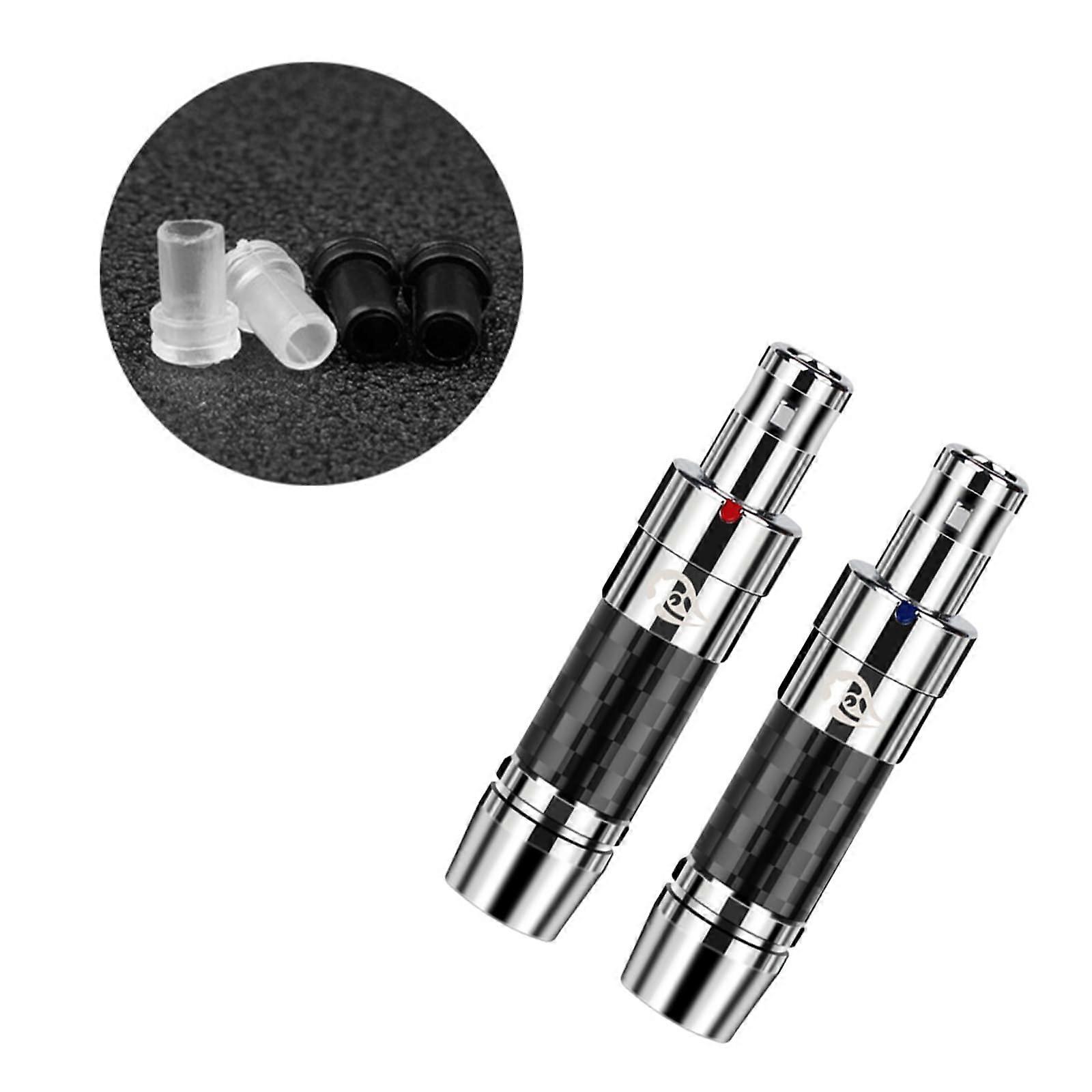 Headphone Adapter For End Conversion RhodiumPlated Copper Pins Carbon Fiber Construction