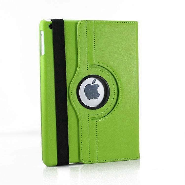 Stylish Case For Ipad 234 Green Rotating Leather Lychee Pattern