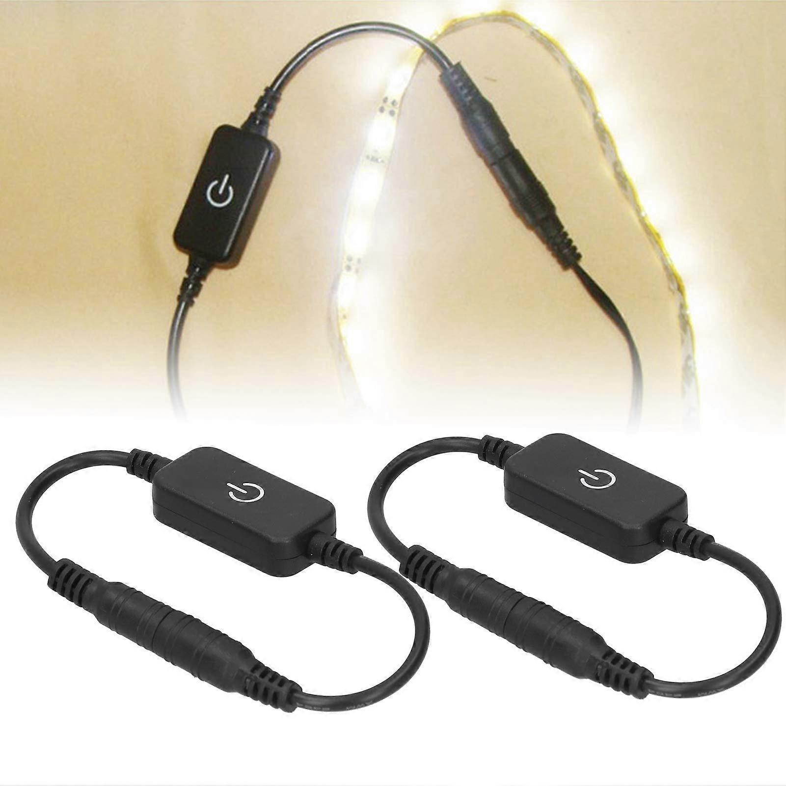 2pcs LED Strip Dimmer Switch DC 12V 24V TouchSensitive PWM Control for Single Color LED Lights