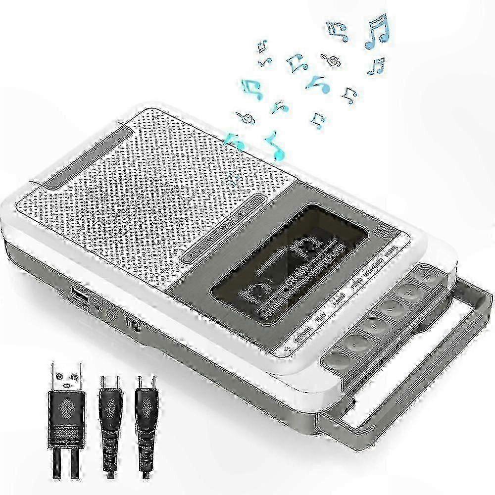 2025 Portable Cassette Player with USB SD Card Recording and Microphone Function for MP3 Conversion
